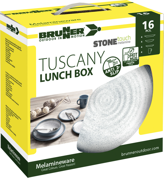 Sada melamínového riadu Tuscany – 16-dielna – pre 4 osoby