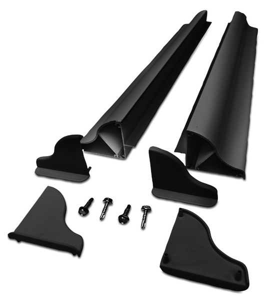 Solar panel mounting spoiler set width up to 550mm black
