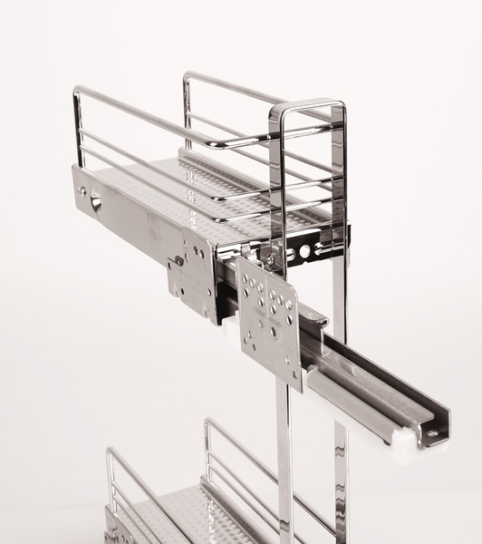 Hliníková nábytková galéria strieborná bežná metráž, 10 mm