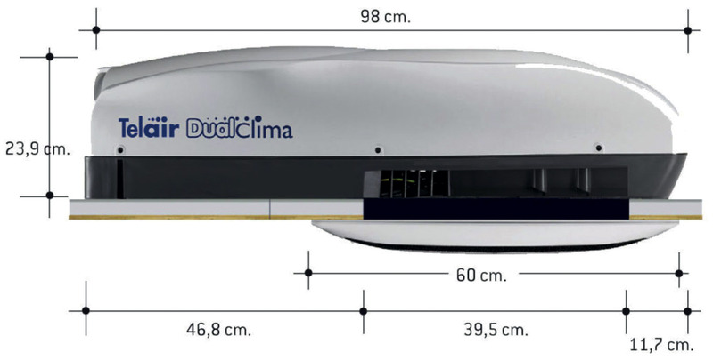 Strešná klimatizácia Telair Dualclima 8400H