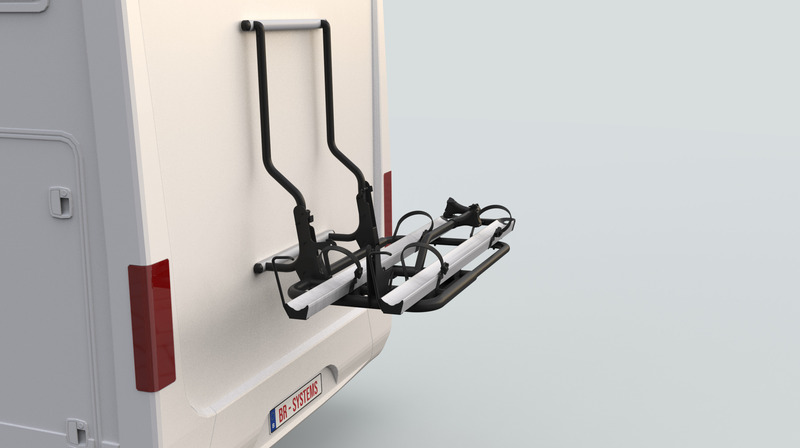 Nosič bicyklov BR-Systems BIKE GLIDE pre 2 bicykle, do 60 kg</p>