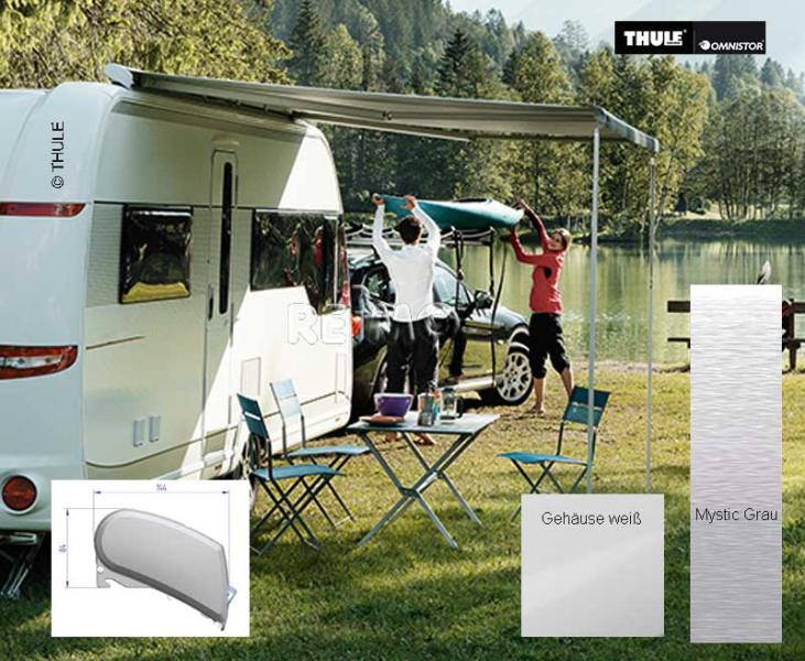 Strešná markíza Thule 6200, dĺžka: 4,0 m, biely kryt
