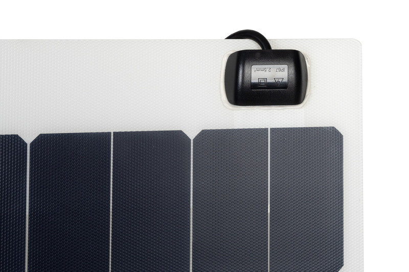 Ohybné solárne moduly „Power Panel Flex 80“ 12 V/80 W, 1000 × 550 × 3 mm, biele