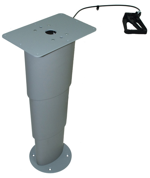 Jednostĺpový zdvihací stôl Primero Comfort, 310–670 mm, striebornosivý