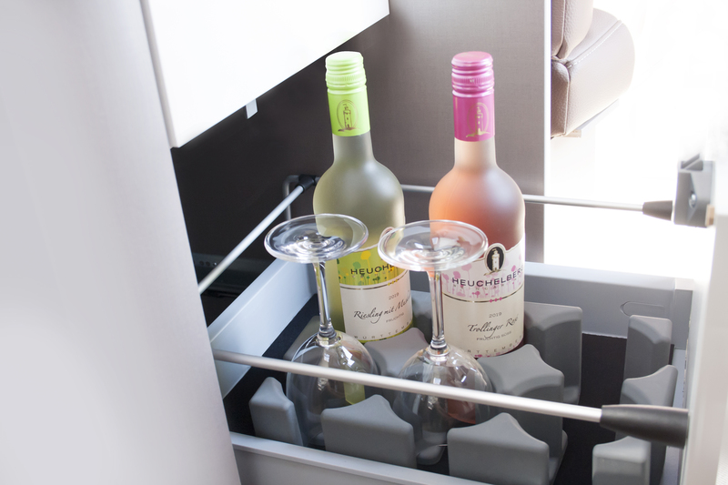 Vysoký držiak na poháre/fľaše Purvario - sada 6 kusov