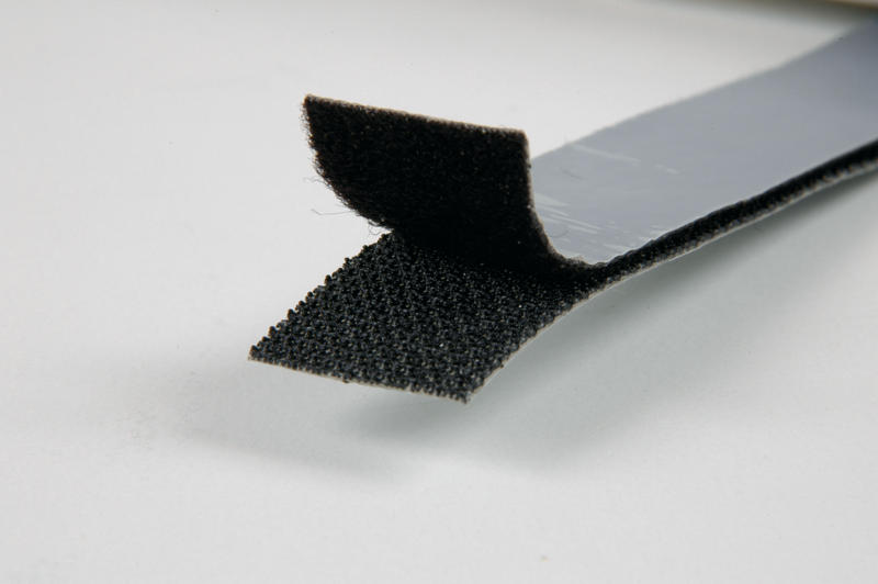 Velcro tape self-adhesive 20mm to 120°C black