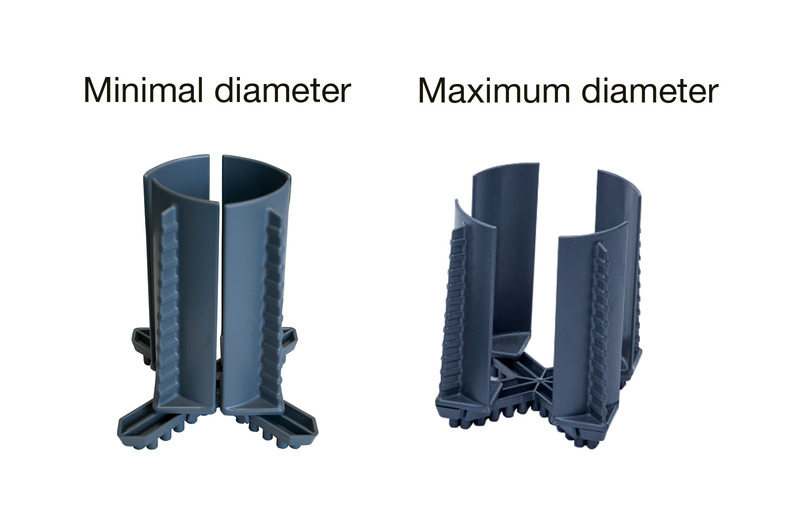Purvario FLEXXI 100 držiak na fľaše a sklo - antracit</p>