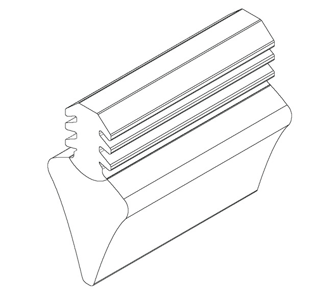 Rubber seal for Euro Slide frame