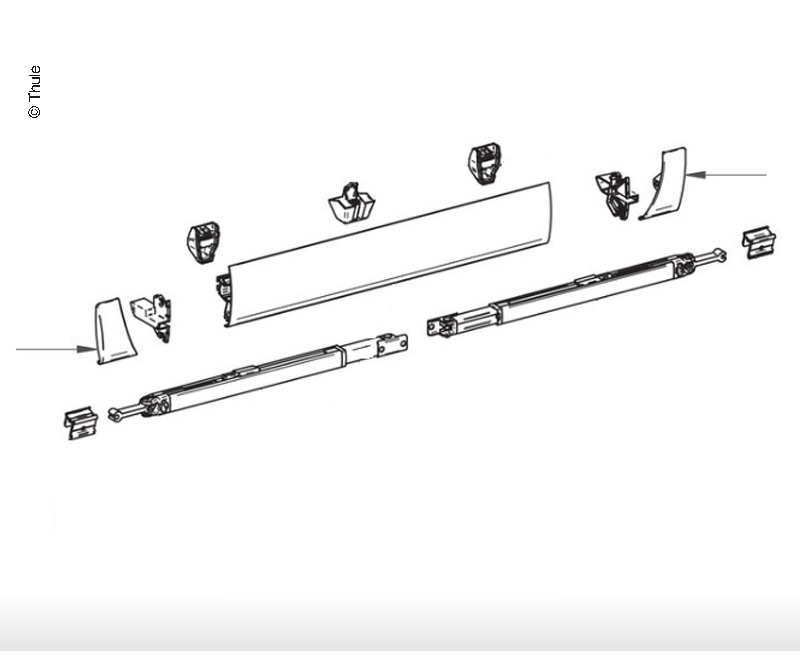 Koncovka LH+RH pre lištu Leadrail5003