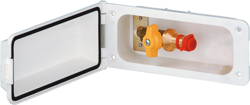 Variant prívodnej klapky - vonkajšia prípojka na kvapalný plyn so zámkom fľaše - biela</p>