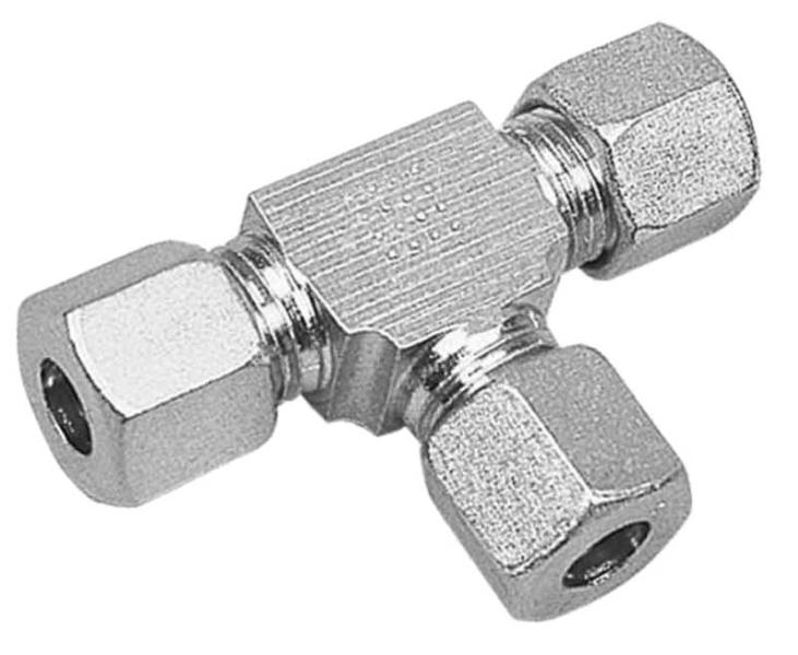 Cutting ring screw connection