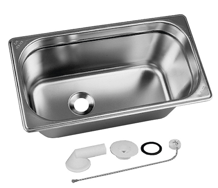 Basin stainless steel 325x176mm