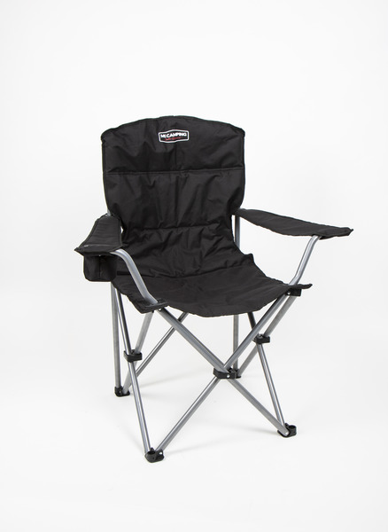 Folding chair TOLEDO XL, with black armrests, loadable up to 180kg