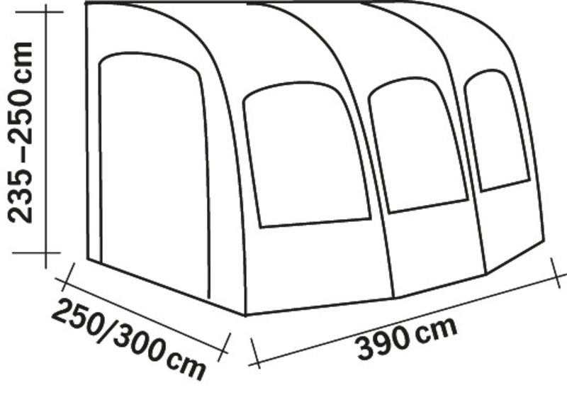 TAVIRA AIR 390 – nafukovacia predsieň pre karavany