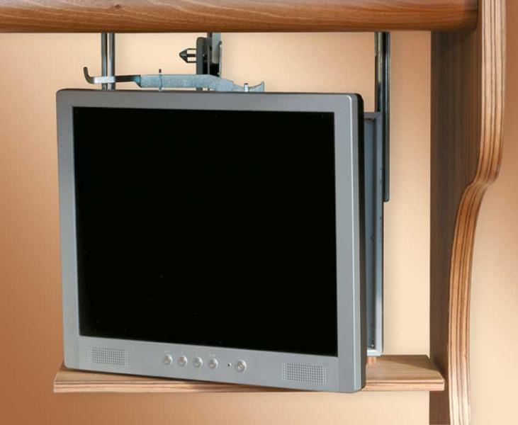 Elektrický držiak TV, vysúvací smerom nadol