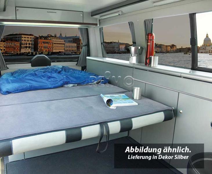 Séria nábytku ako prefabrikovaný diel bez techniky pre Mercedes Vito LR CityVan – vysokolesk antracitovo-strieborný
