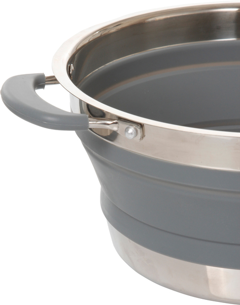 Skladací hrniec Volcano - 2,6 l - sivý</p>