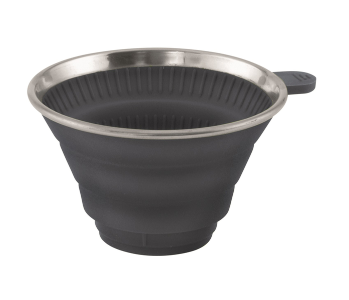 Silikónový držiak na kávový filter, skladací, 15x13x3/8 cm, tmavomodrý