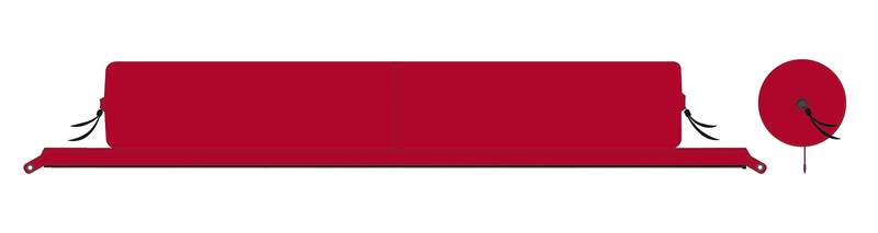 BENT "XL Lounger" červená</p>