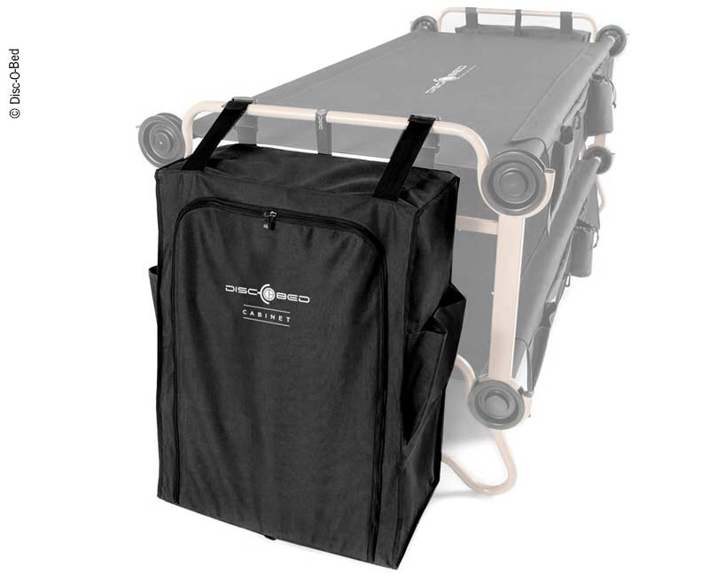 Šatníková skriňa pre posteľ Disc-O-Bed L+XL, farba čierna