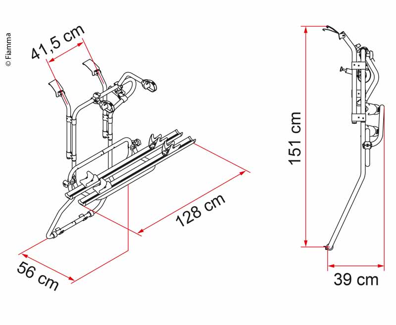 Zadný nosič Carry Bike pre Renault Trafic D, Opel Vivaro do roku 2016