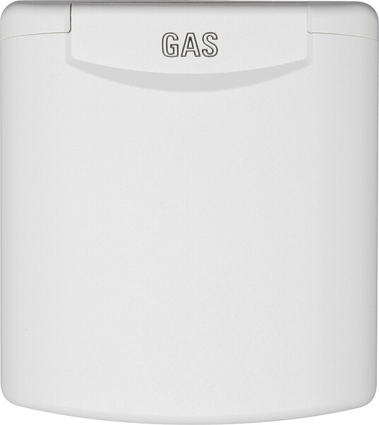 Plynová zásuvka 130 x 145 mm s magnetickou poistkou - biela</p>