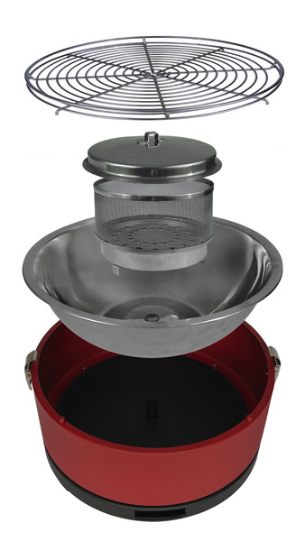 Stolný gril na drevené uhlie "Vesuvio" Ă 33 cm, antracit