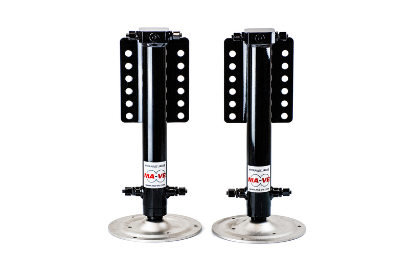 Hydraulické zdvihacie podpery MA-VE – systém 12 V pre Fiat Ducato X250/290 s originálnym podvozkom Fiat