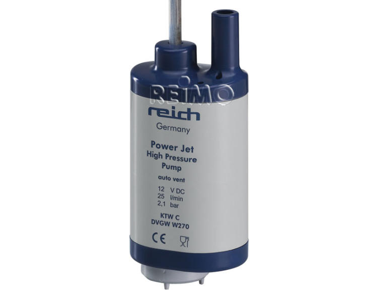 12 V ponorné čerpadlo Reich Power Jet Plus pre 12 mm potrubný systém
