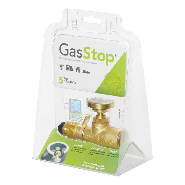 Pohotovostný uzáver GasStop pre fľaše s propánom