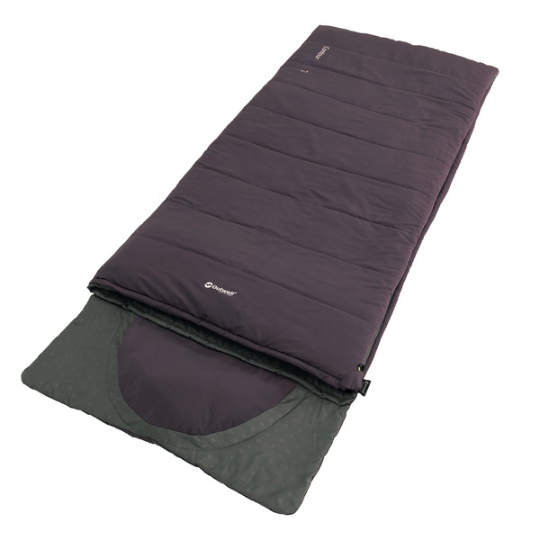 Blanket sleeping bag Contour purple, zipper right 220x85cm