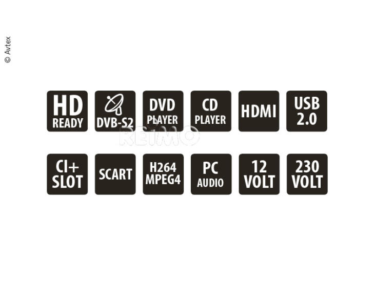 LED TV 24" s HD/SAT/DVD/USB pripojením