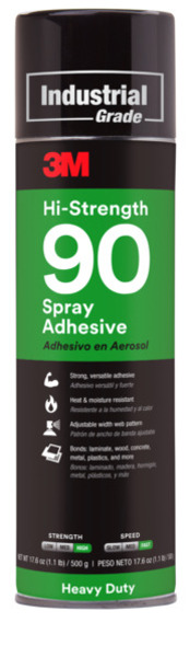 3M sprejové lepidlo na báze syntetických elastomérov Hi-Strength 90 – priehľadné – 500 ml