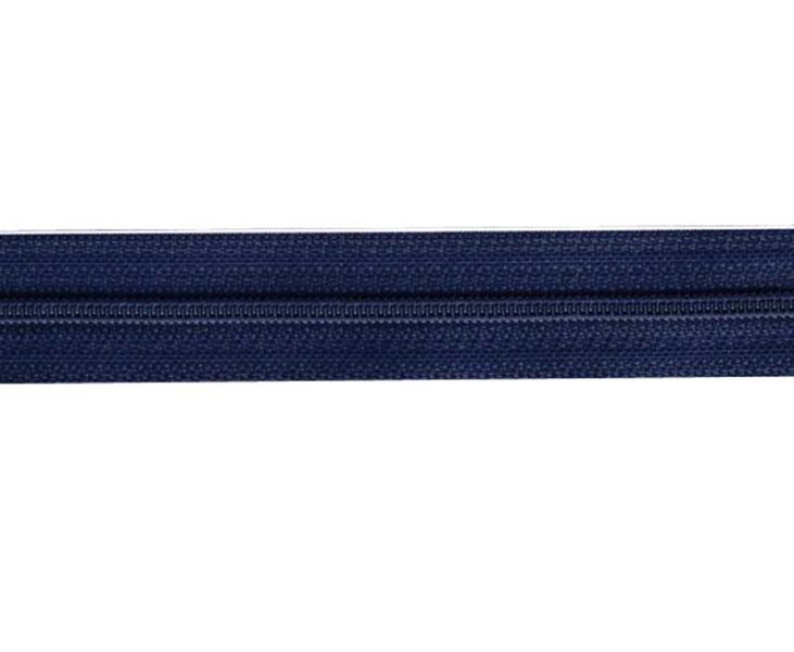 Nekonečný zips na metráž v modrej farbe, šírka 2,5 cm