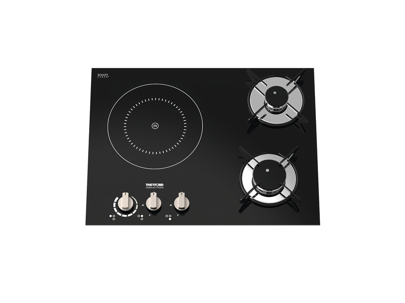 Hybrid gas cooker 2xgas   1xinduction, electric ignition kW 12V