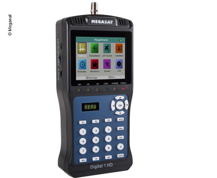 Sat-Finder a meracie zariadenie SAT Digital 1 HD