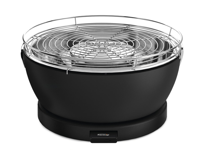 Stolný gril na drevené uhlie "Vesuvio" Ă 33 cm, antracit