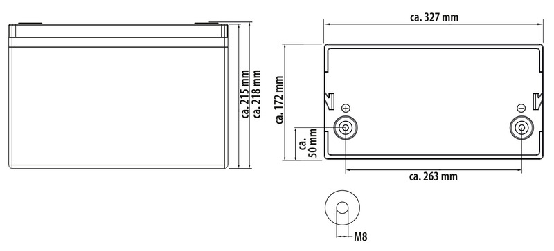 LiFePO4 batéria MC-LB150 – 150 Ah