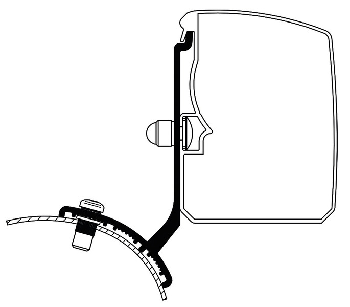 Markíza Thule 3200, adaptér Renault Trafic/Vivaro/Talento NV300 Pevná</p>