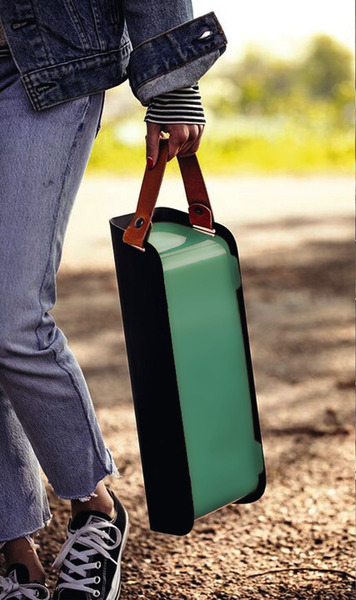 Stolný gril na drevené uhlie UNA - tyrkysový</p>