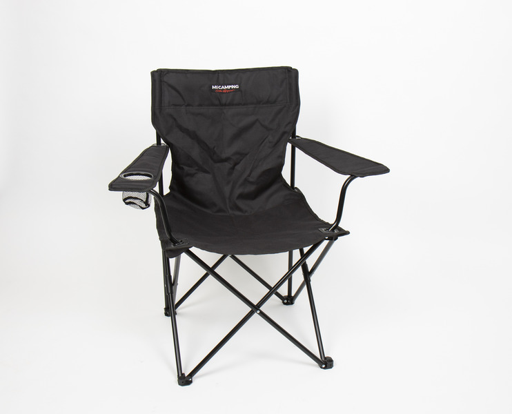 Folding chair MAHALO black, loadable up to 100kg
