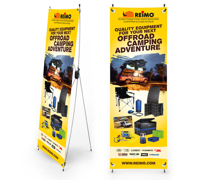 Offroad Camping X-Banner, angličtina
