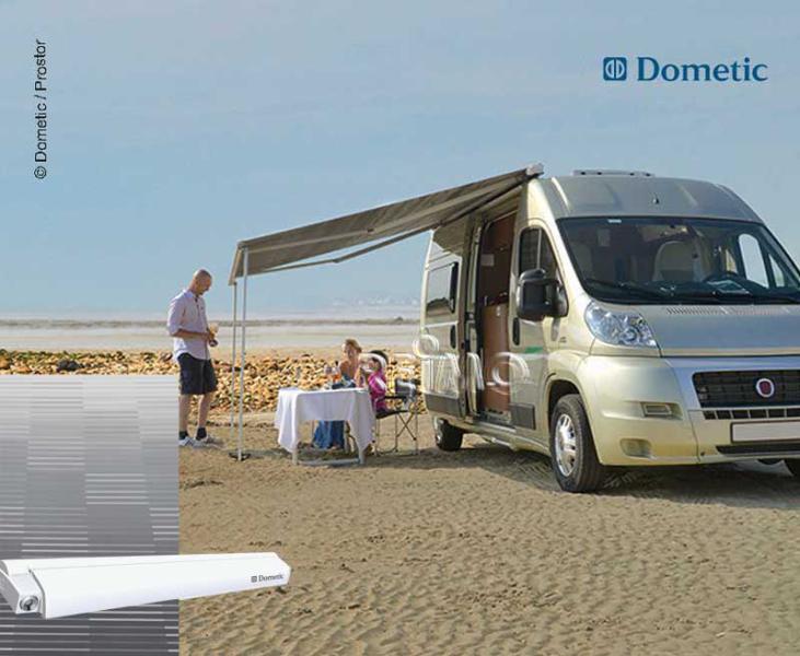 Dometic roof awning Perfect Roof 2000 L:3,75m cloth colour: Horizon grey