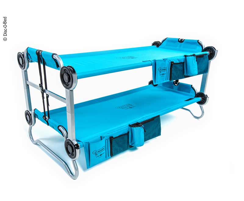 Detská poschodová posteľ Kids-O-Bunk pre deti modrej farby,