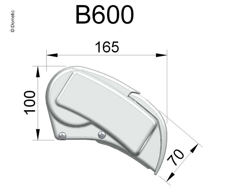Markíza Dometic 600 – 3,75 m, strieborná / Horizon Blue
