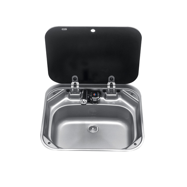Rectangular sink, model VA 8005 AM