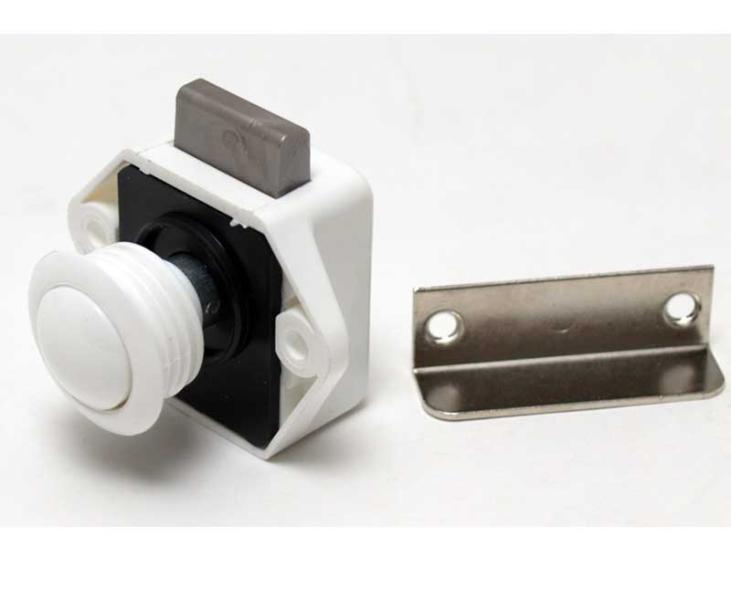 Push Lock Mini – biely zámok na nábytok