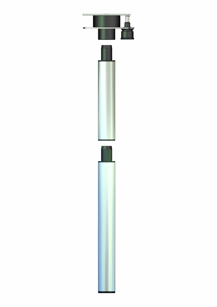 Hliníková podstavec s otočným stolom, výška 700 mm – 3-dielny