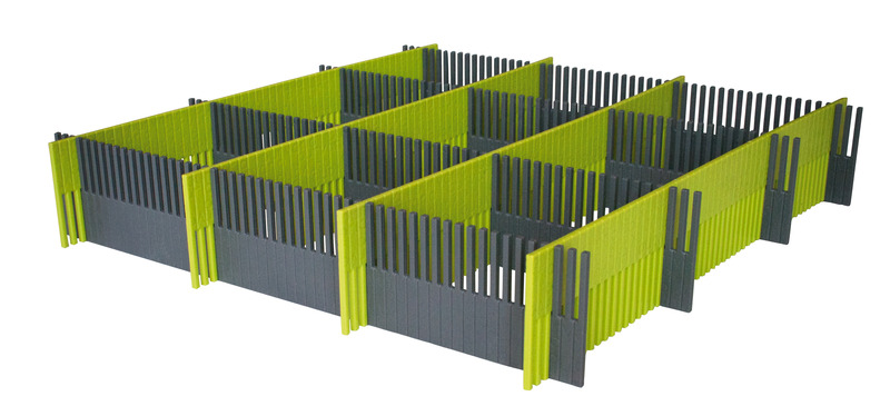 Zásuvkové lišty Purvario 8-pack - limetková/antracitová</p>