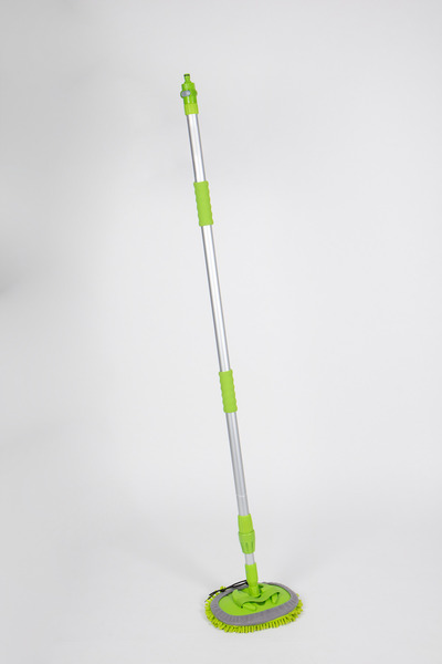 Teleskopická umývacia kefa s okrúhlou hlavicou z mikrovlákna</p>